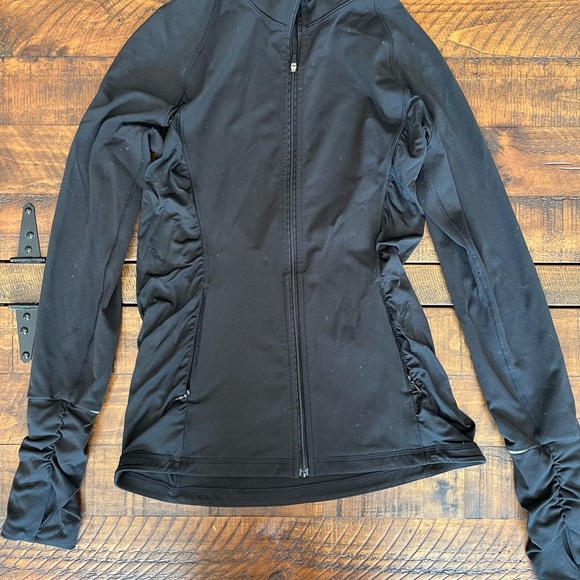 Victoria's Secret Tops - Victoria's Secret Black Contour Zip-Up Hoodie